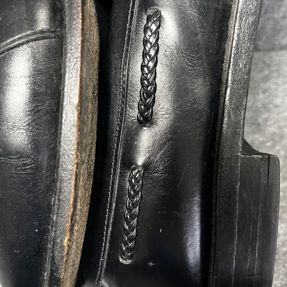 Allen Edmonds Vintage Woven Tassel Black Loafers Size 9C - Picture 5 of 7